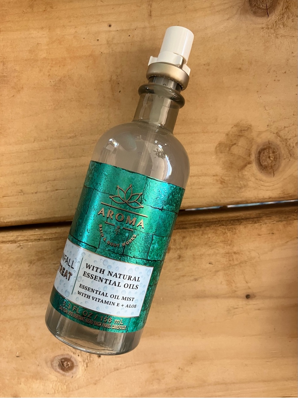 Bath & Body Works Aroma Essential Oil Mist - Teal Green Bottle